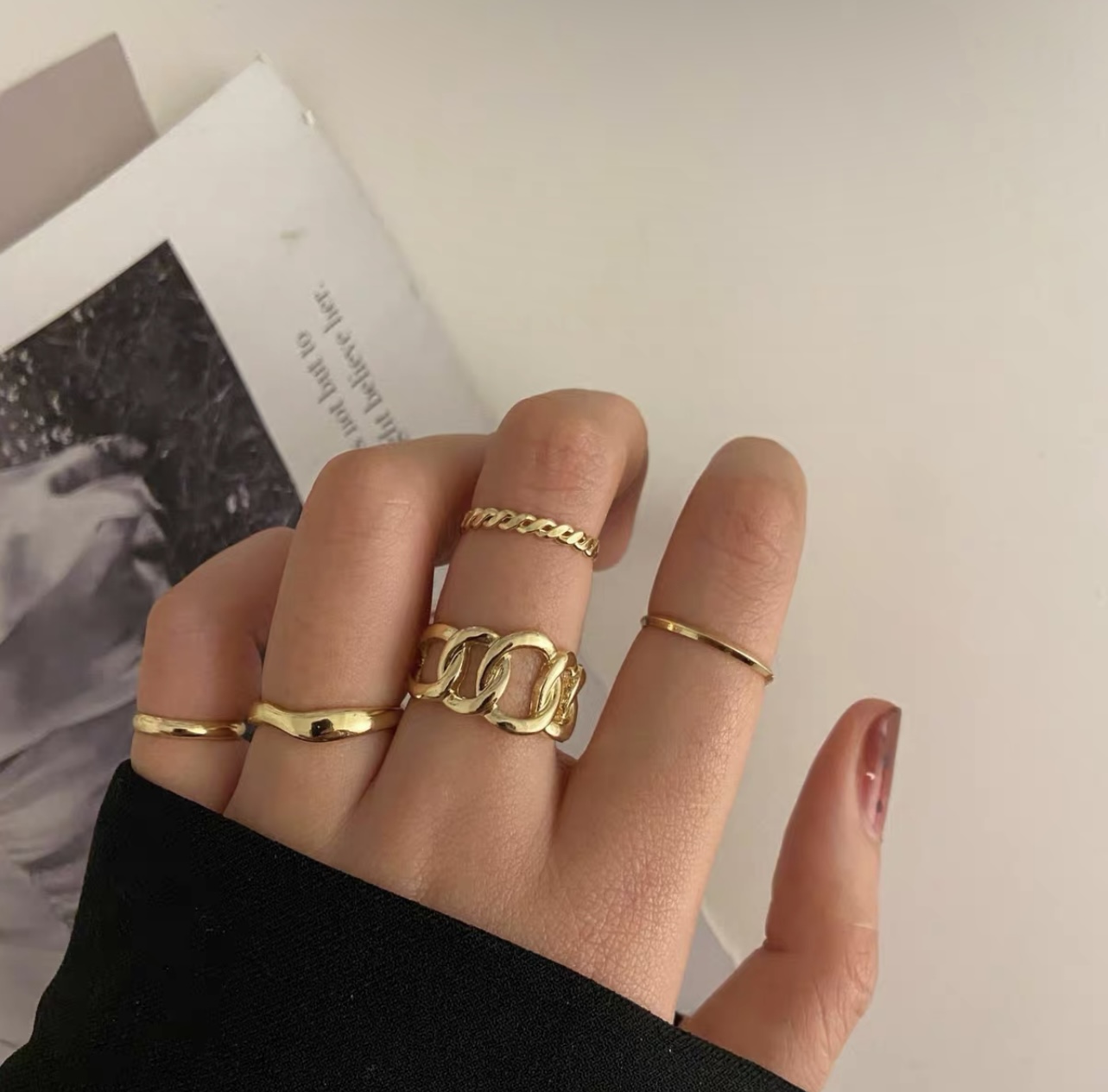 Luxury babe knuckle rings JW168 image