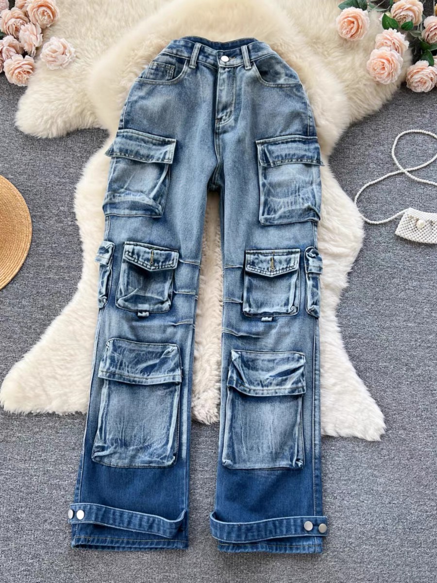 Festival baddie cargo jeans JDZZ397 image