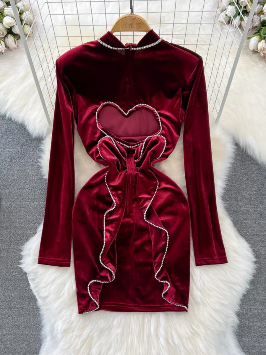 Double mission velvet Dress CBC364 image