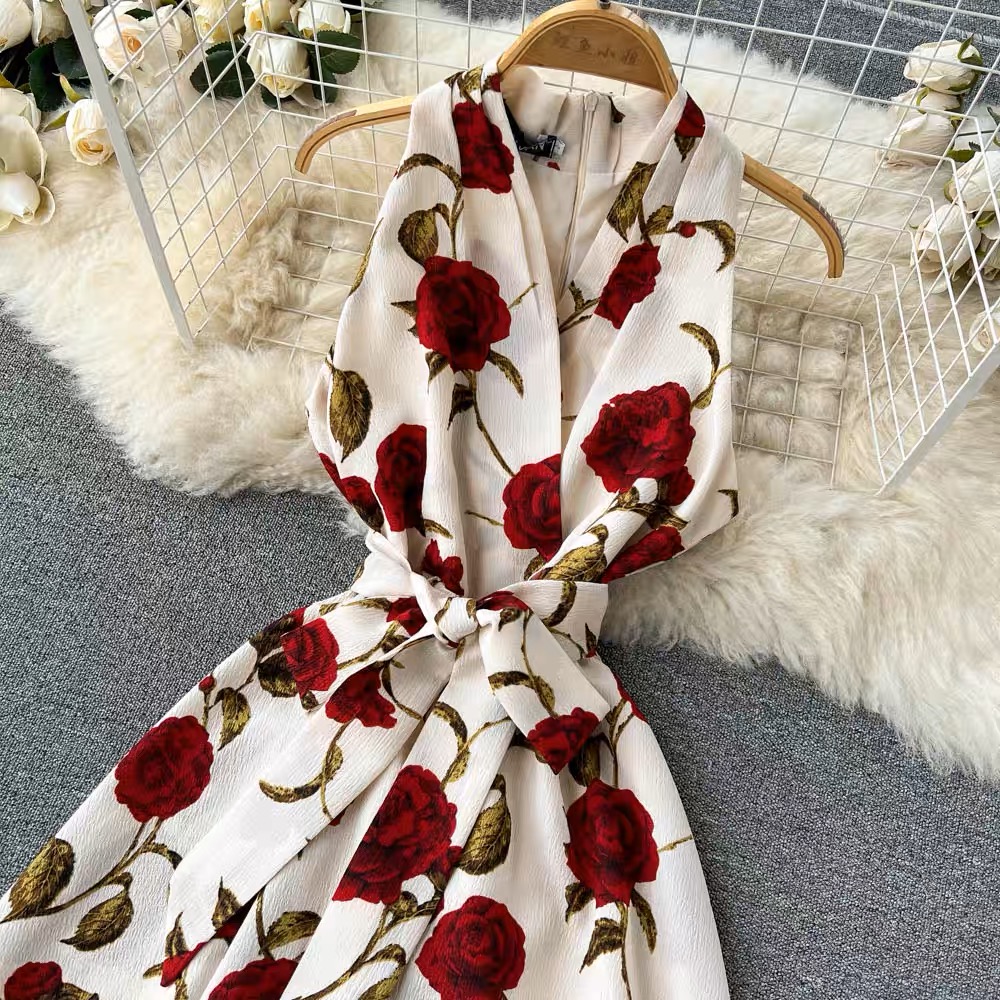 Giving you reasons halter dress CD183 image