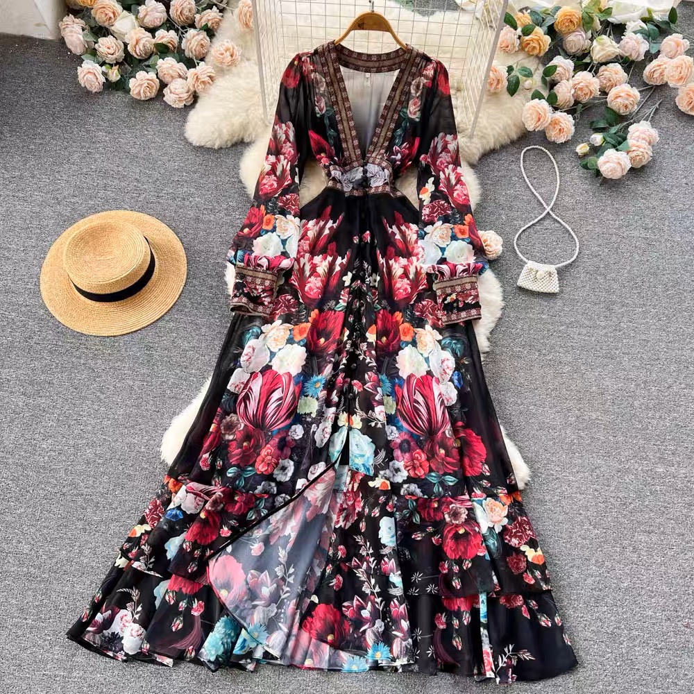 Lily high rise floral dress ED28 image