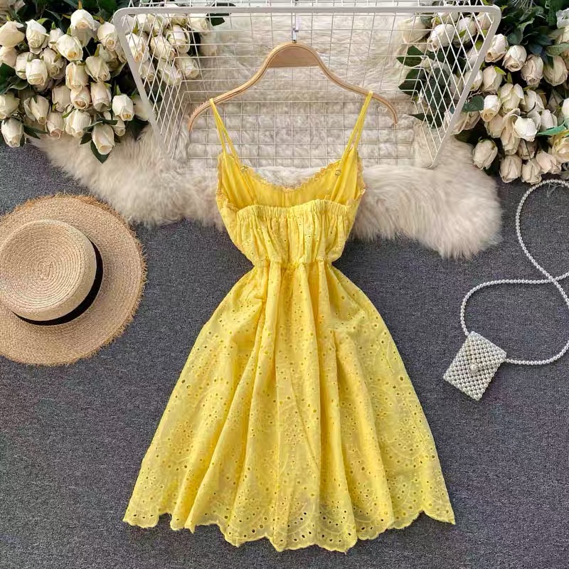 Petite summer lace dress CD416 image