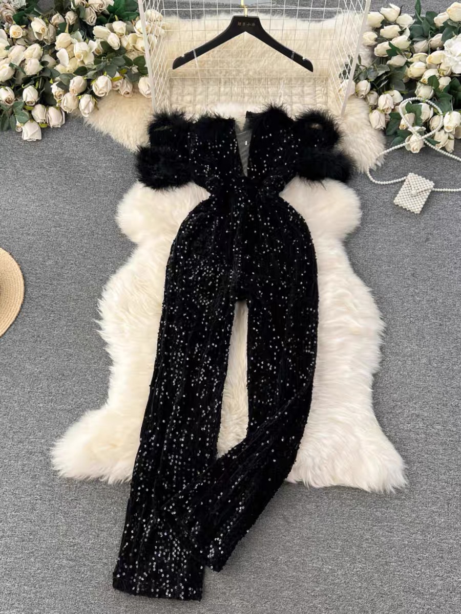 On the list for sequin jumpsuit JRZZ647 image