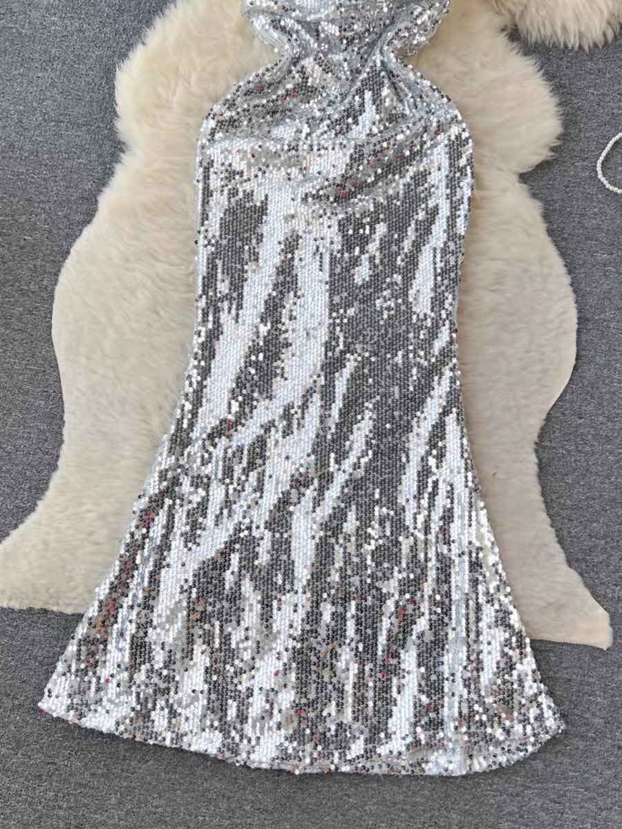 Shinning star sequin dress EVD91 image