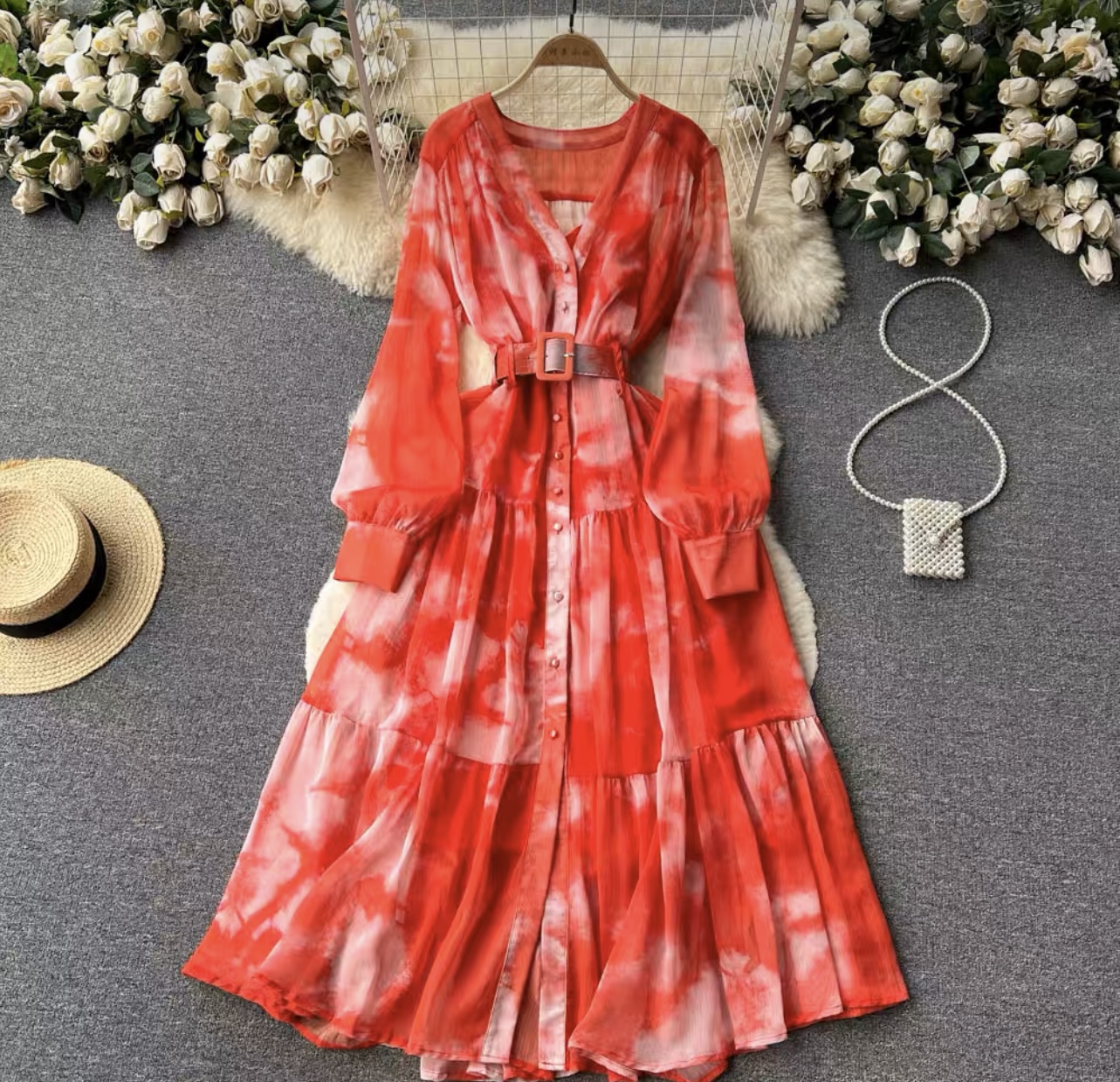 Nataly print dress CD253 image