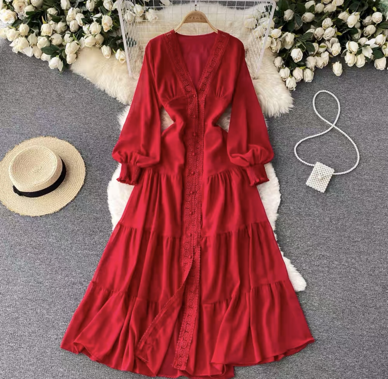 Wavy beach summer dress CD113 image