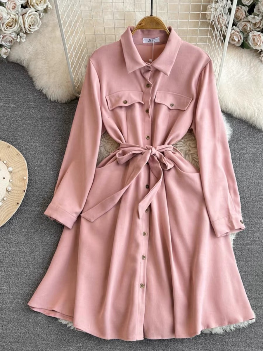 Your addiction suede shirt dress SDZZ926 image