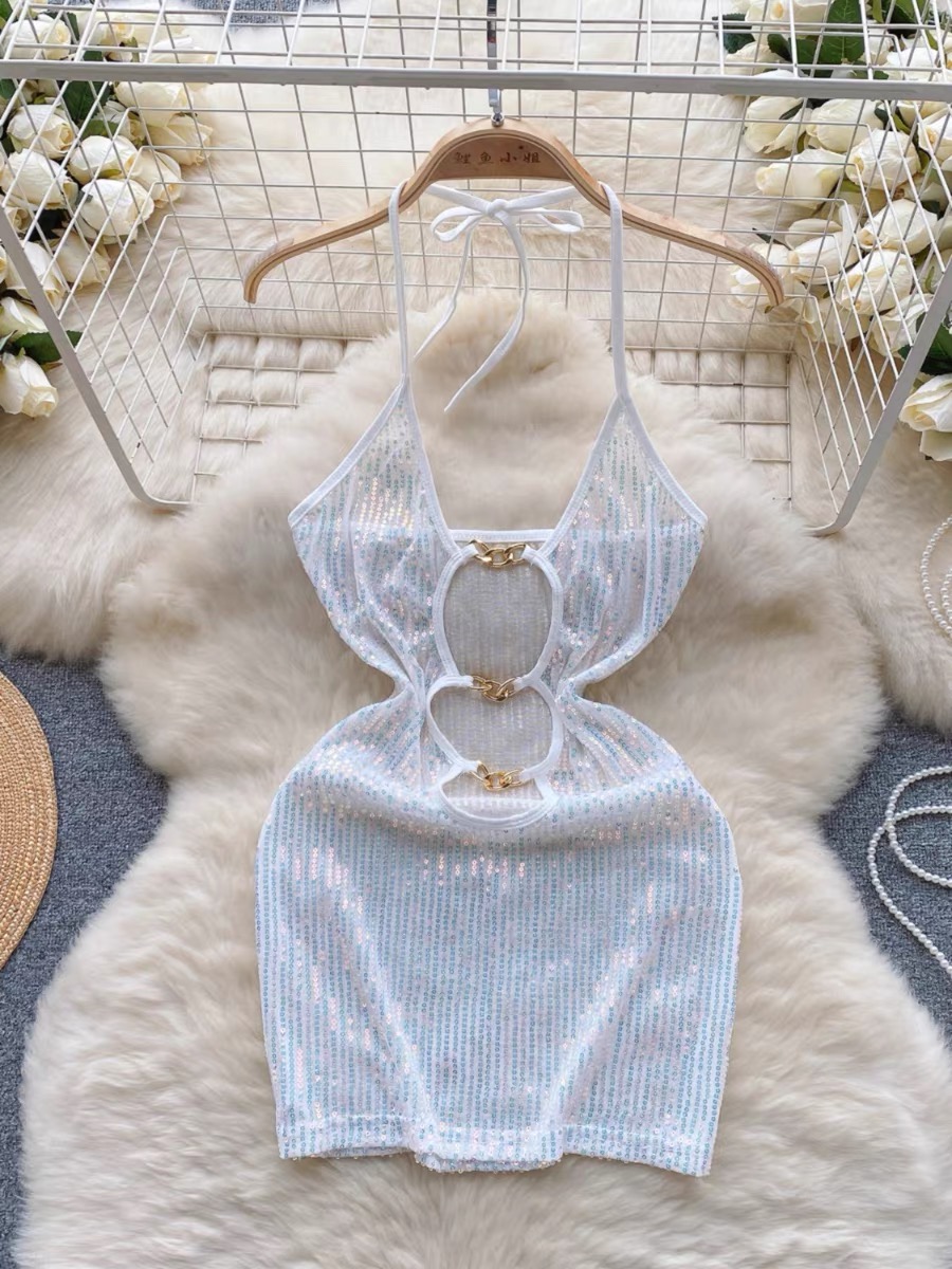 Eye of the beholder mini sequin dress CBC513