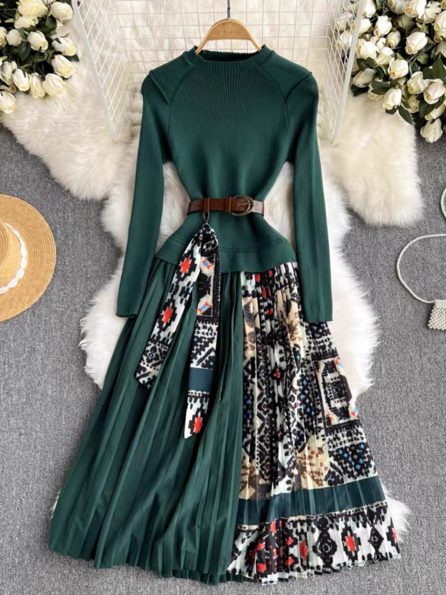 The cross over sweater dress FD562 image