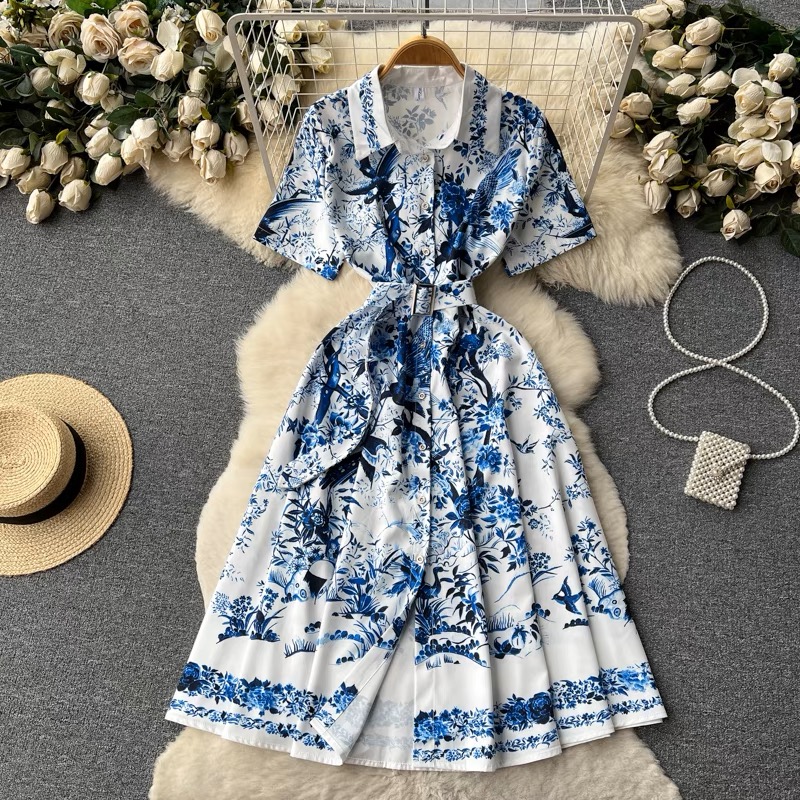 My soft spot print dress ED69 image