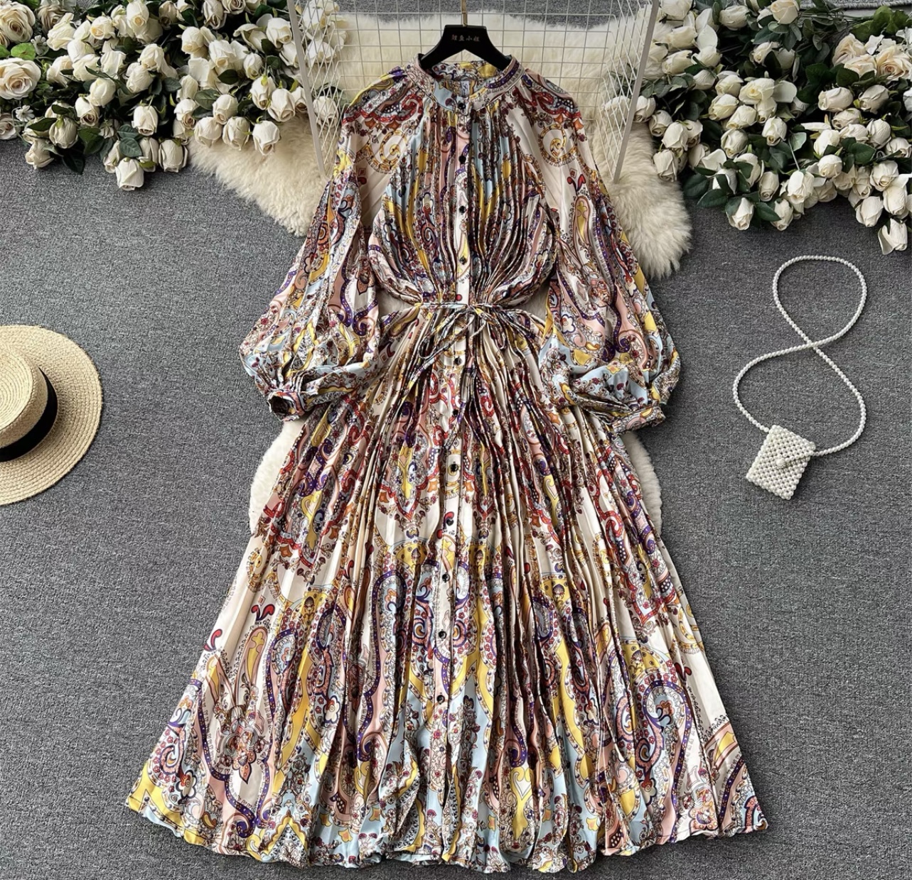 Cute but spoiled print dress FD215 image
