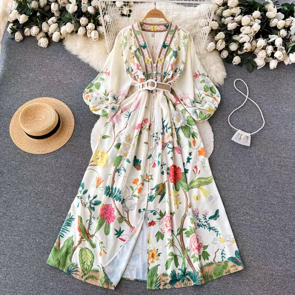 Guest of honor floral dress ED53 image