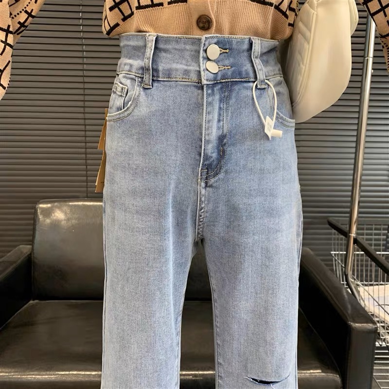 School hottie wide legs jeans image