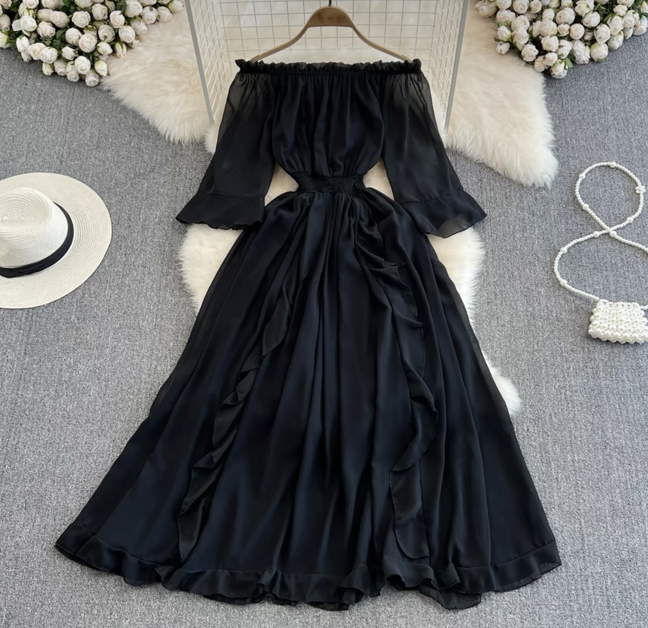 Special moments ruffle dress CD109 image