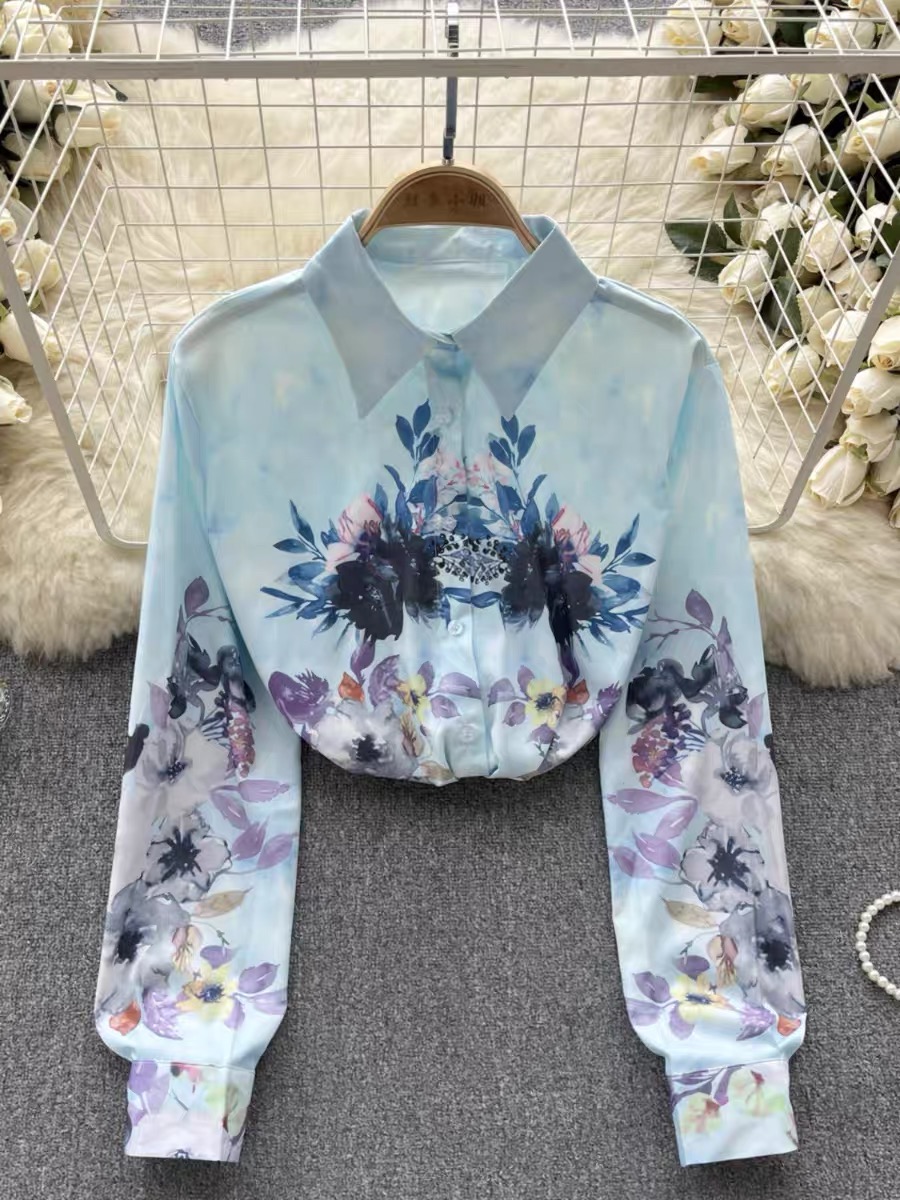 Unforgiving love floral blouse BE290