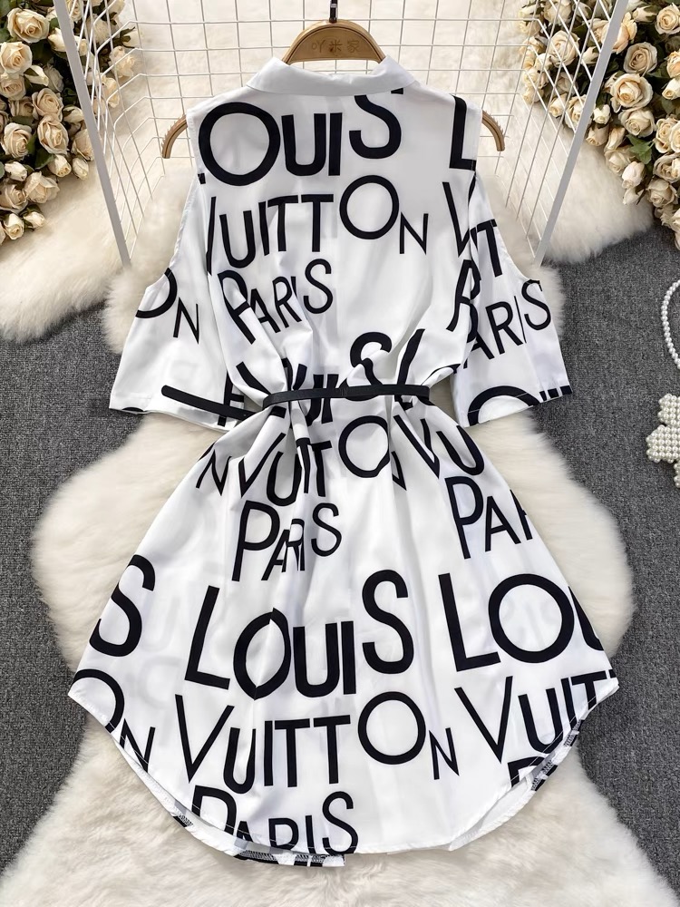 Up to trouble shirt dress & belt SDZZ771 image