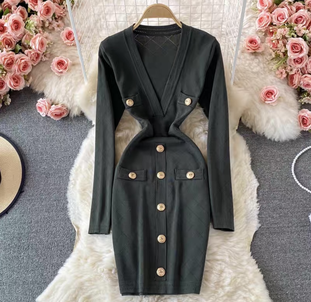 Casual date sweater gown KBC39 image