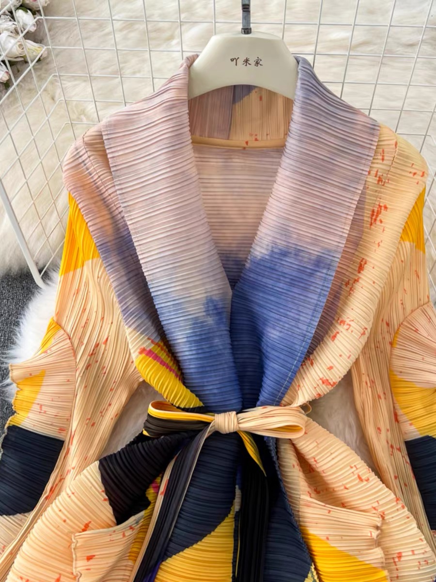 The best art collector ruffle dress EVD46 image