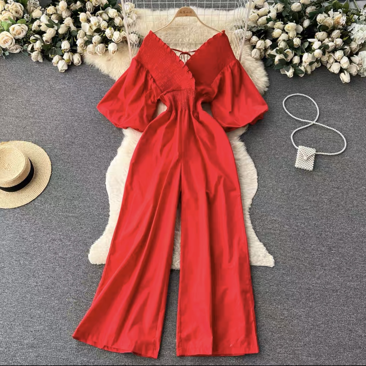 Natural diva ruched jumpsuit JRZZ546 images