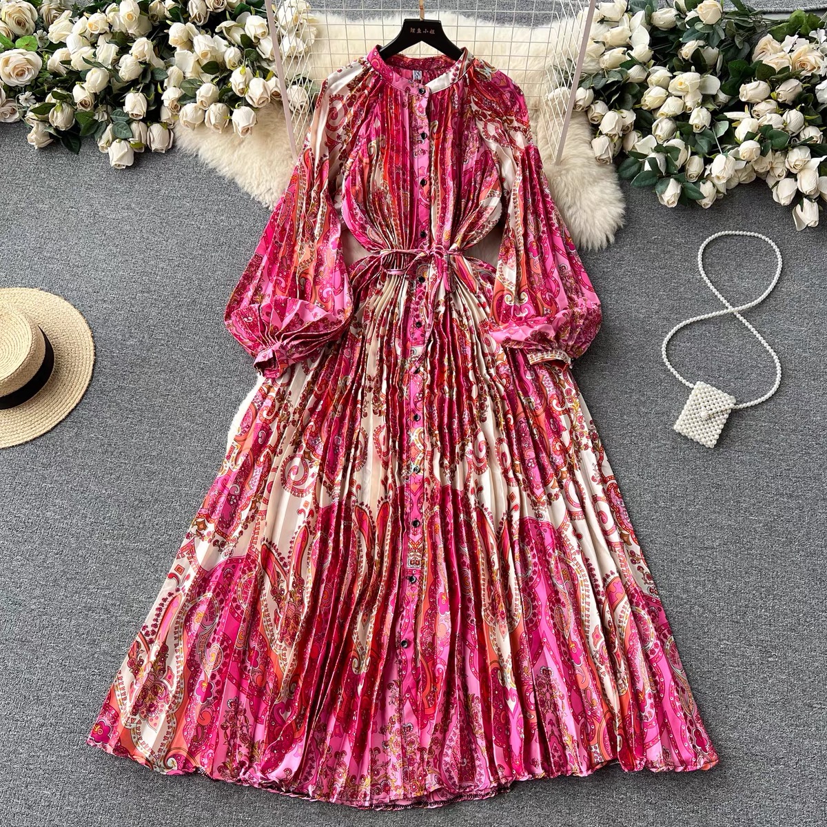 Cute but spoiled print dress FD215 image