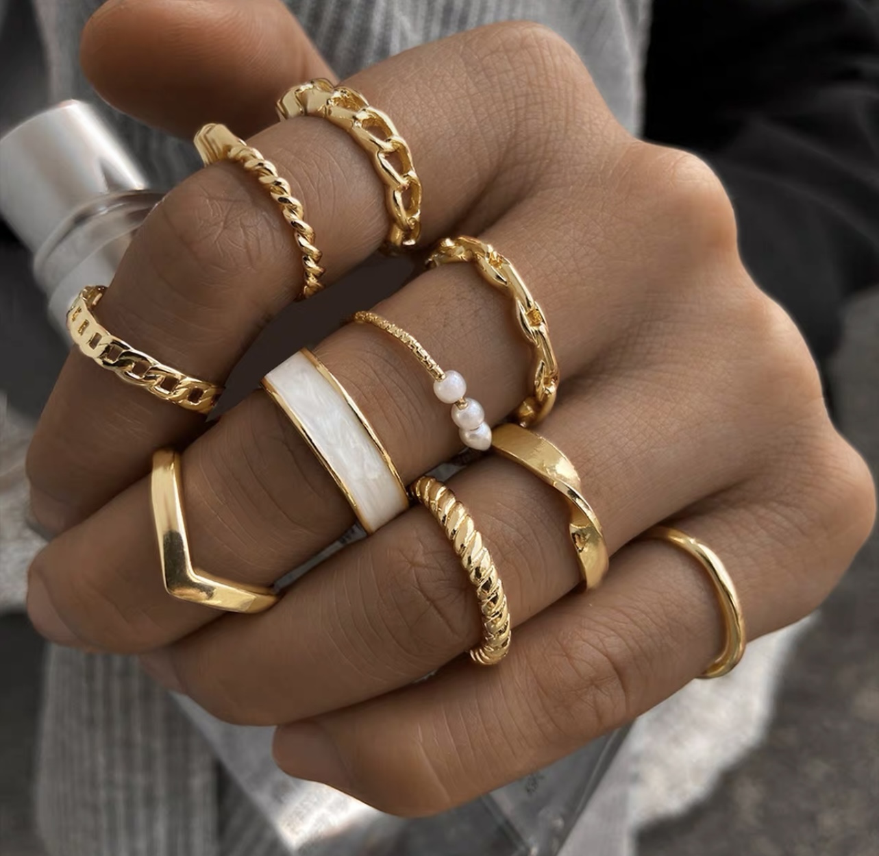 Luxury babe knuckle rings JW168 image