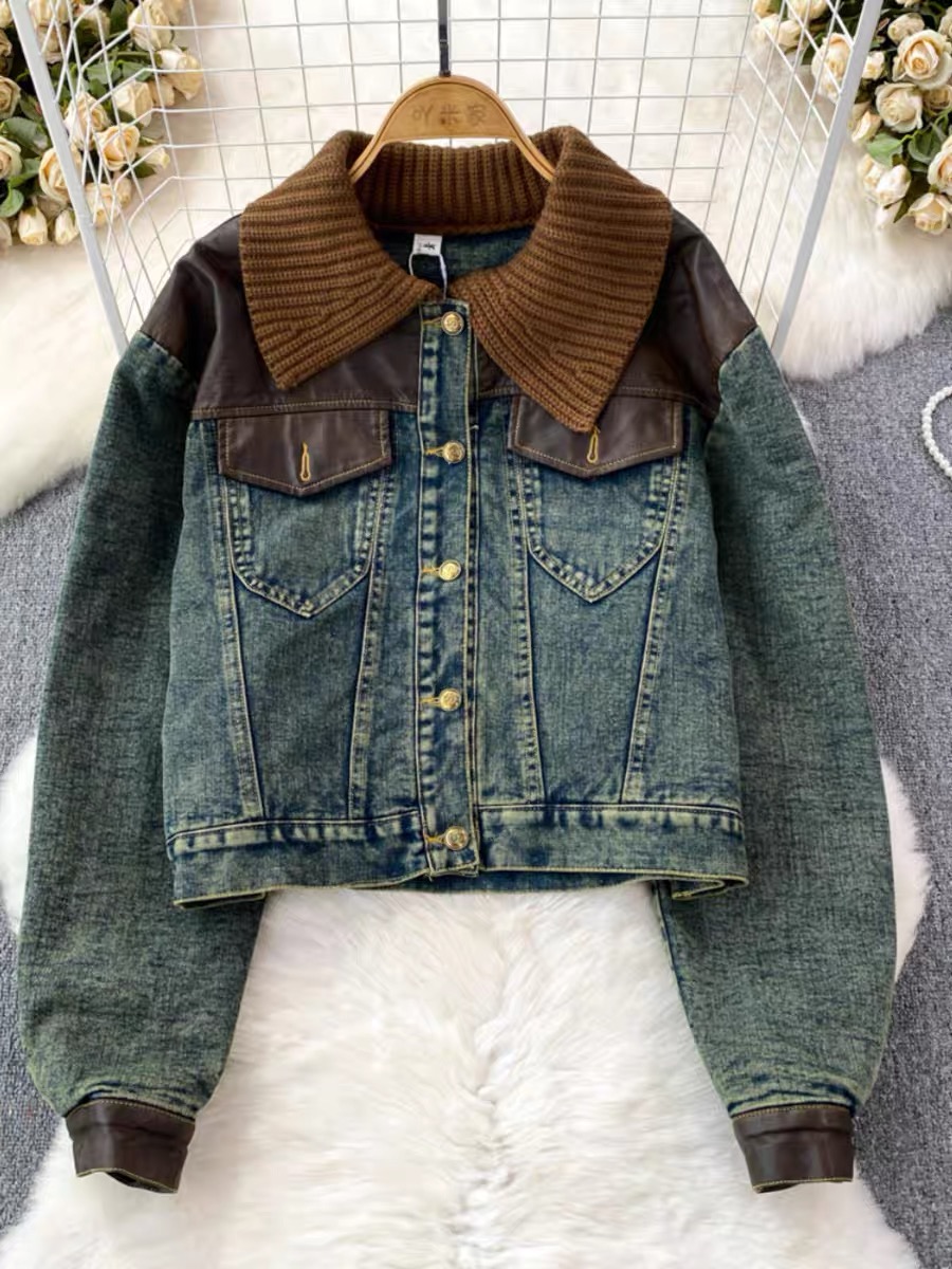 Ice skating date denim jacket DJA112 image