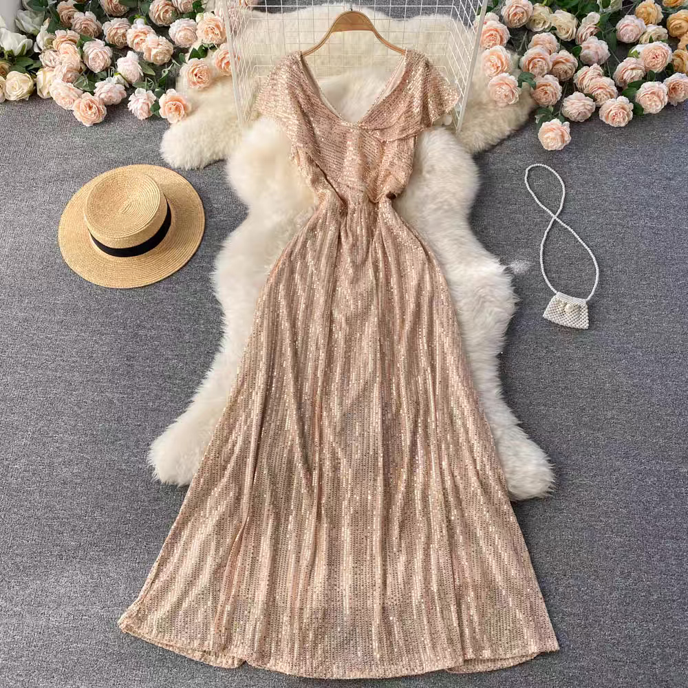 Beauty & the glitter evening gown EVD7 image