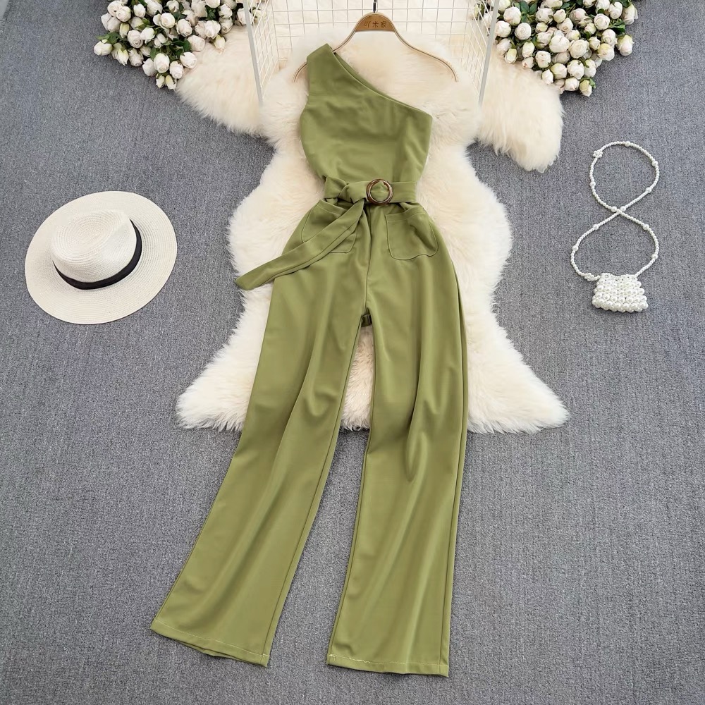 Bring the drama Capri short jumpsuit JRZZ467 images