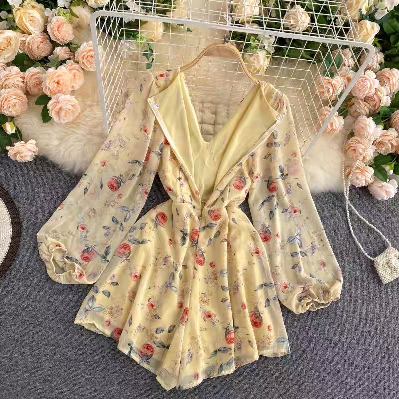 Stay fabulous floral romper JRZZ343 images