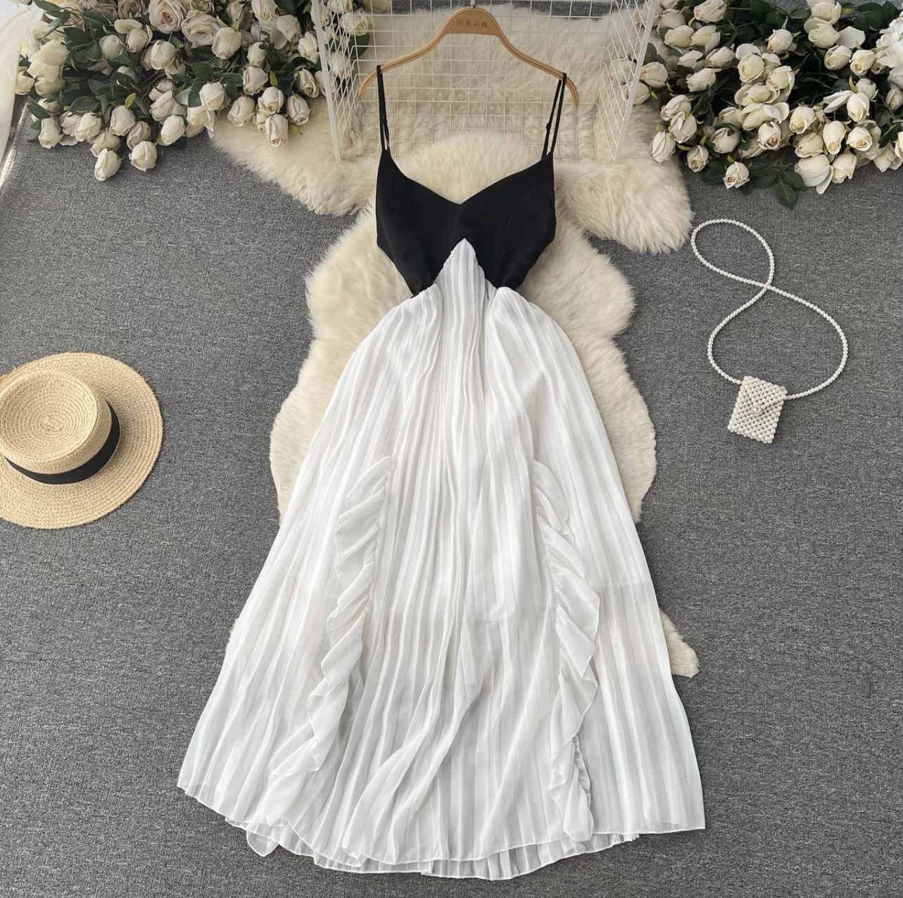 Brunch in paris ruffle dress CD334 image