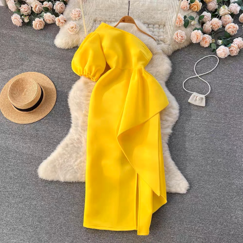 Bibi one shoulder gown EBC12 image