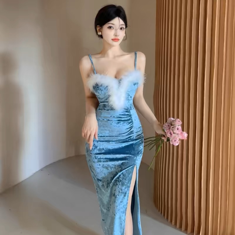 Sexy Santa velvet dress CBC244 image