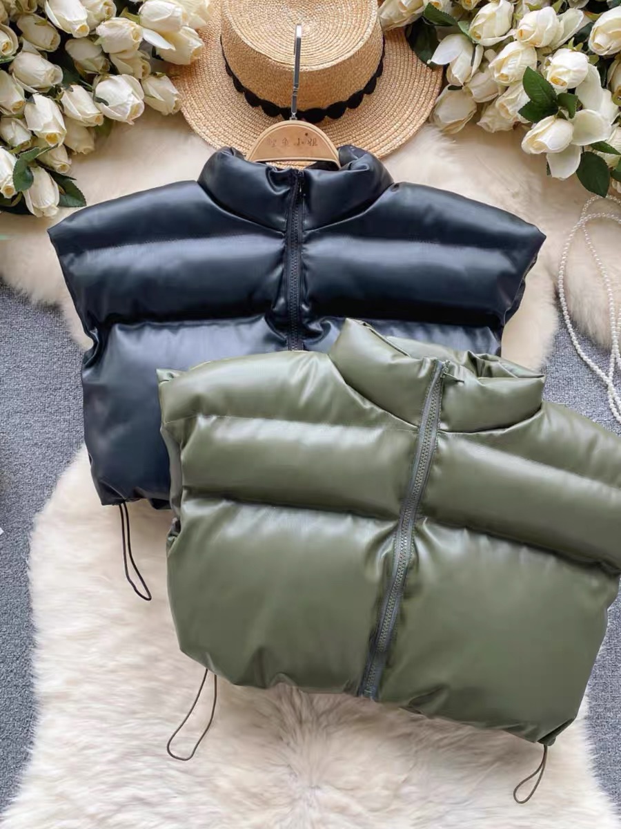 Cold nights cropped puffer jacket PJ116