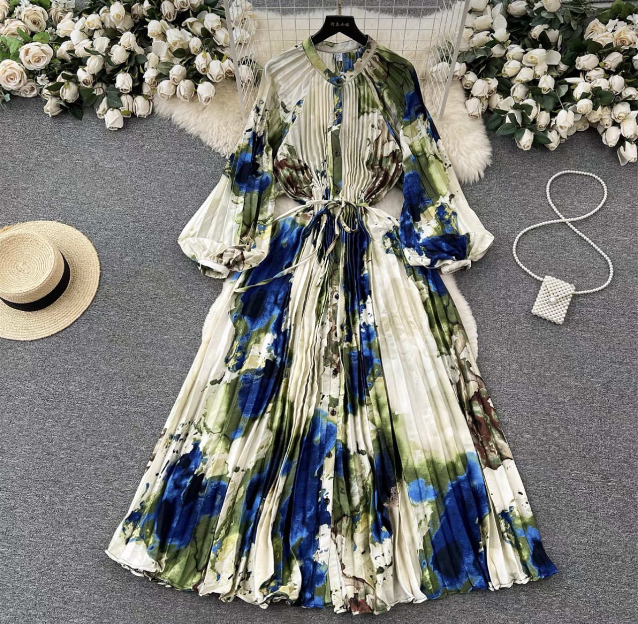 Cute but spoiled print dress FD215 image