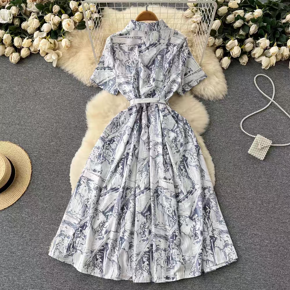 Soulmate print dress CD126 image