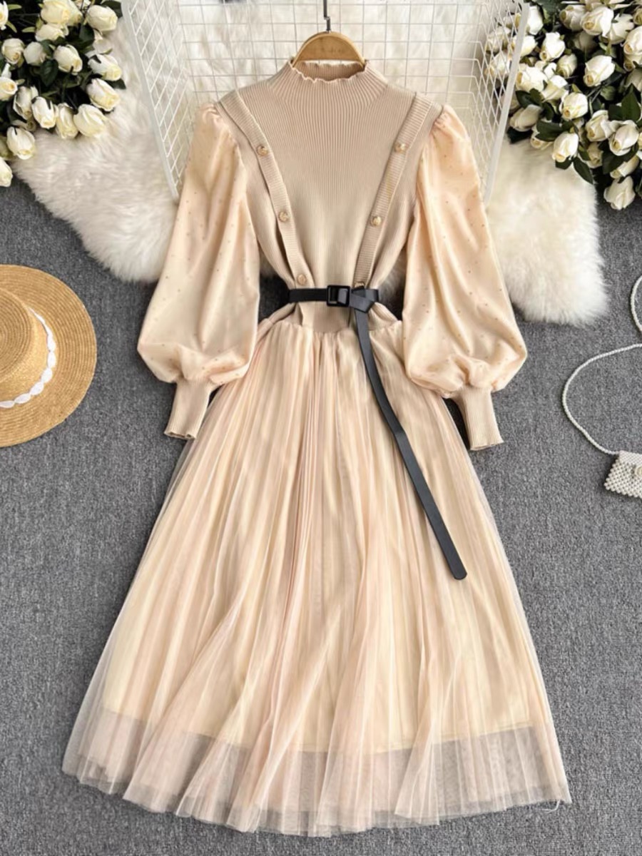 Back to school dress & belt KD176