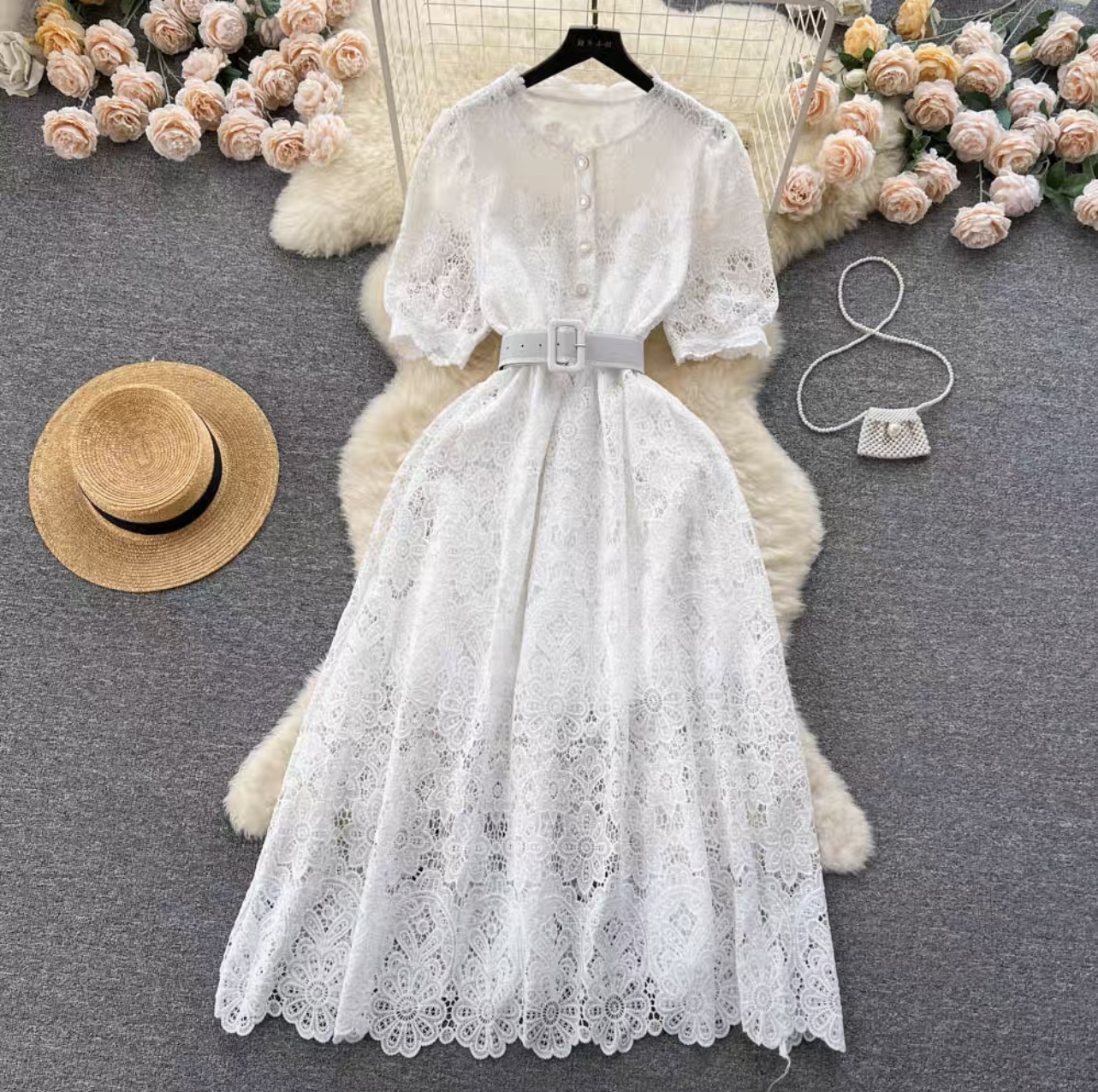 Important meetings lace dress FD169 image