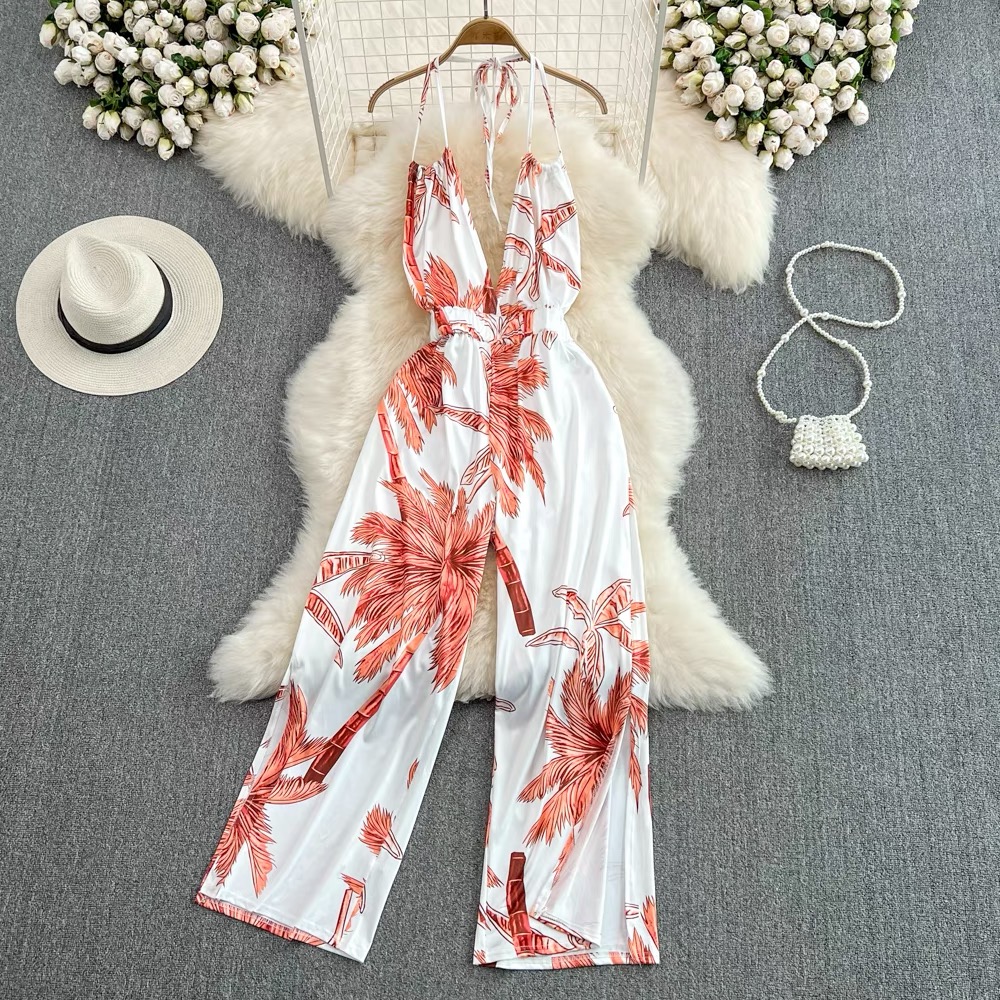Afternoon tea halter jumpsuit JRZZ474 images