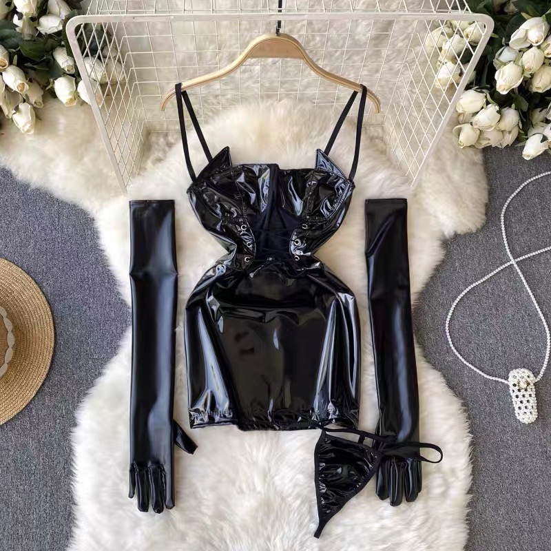 Starlight dinner leather gown set CBC155