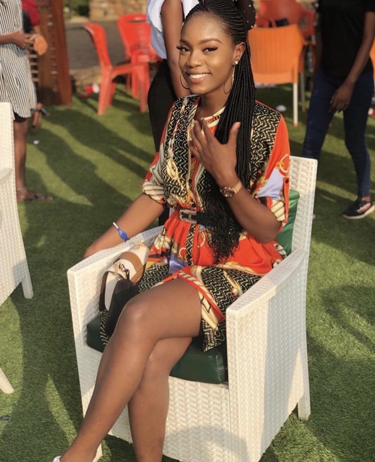 Summer days print style dress image