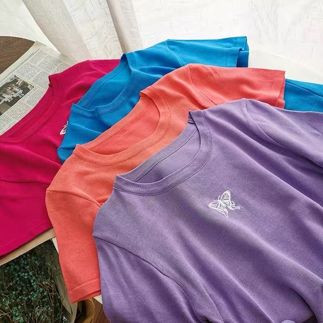 Butterfly print top 5KZZ103 image