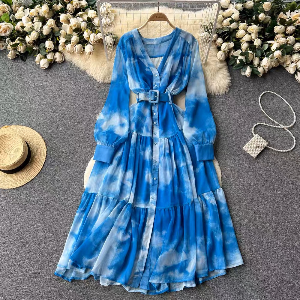 Nataly print dress CD253 image