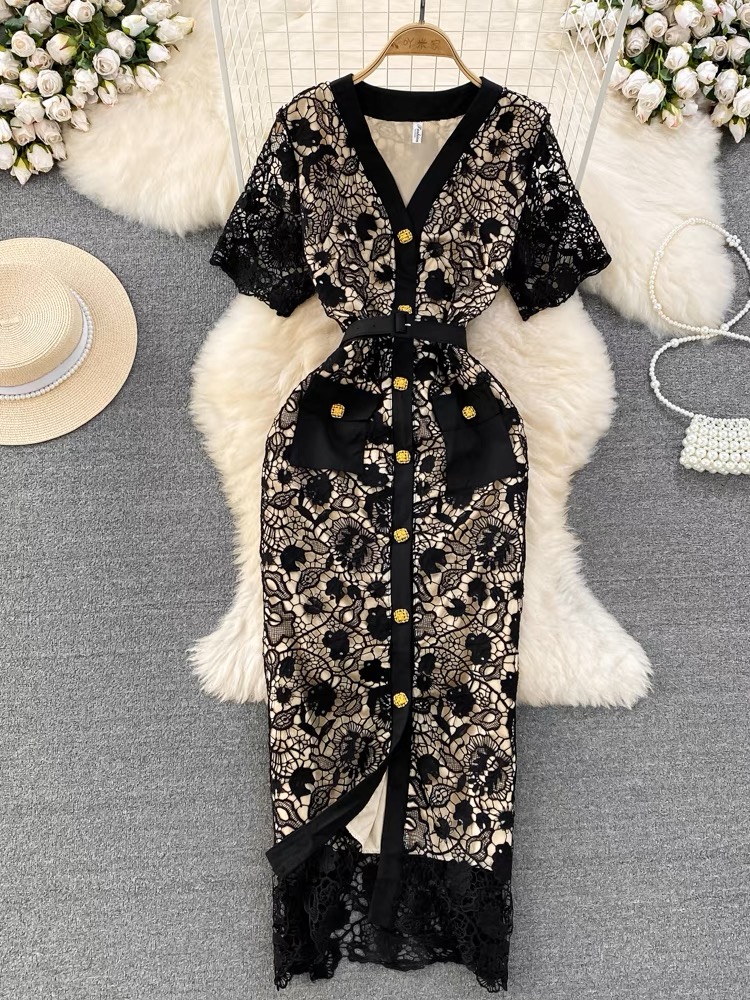 Wifey luxury lace dress FBC28 image