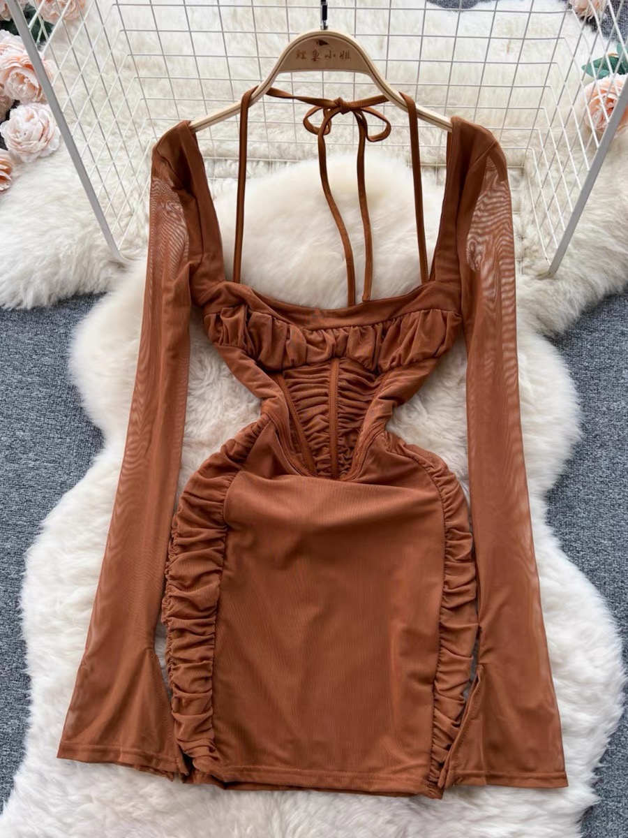 Perfect date ruched gown CBC198 image