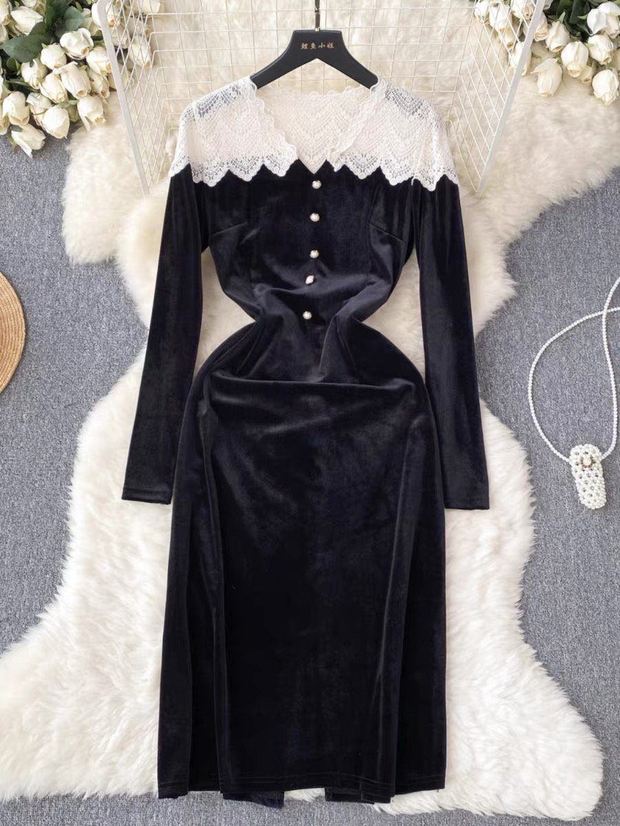 Nadia velvet dress FBC59 image