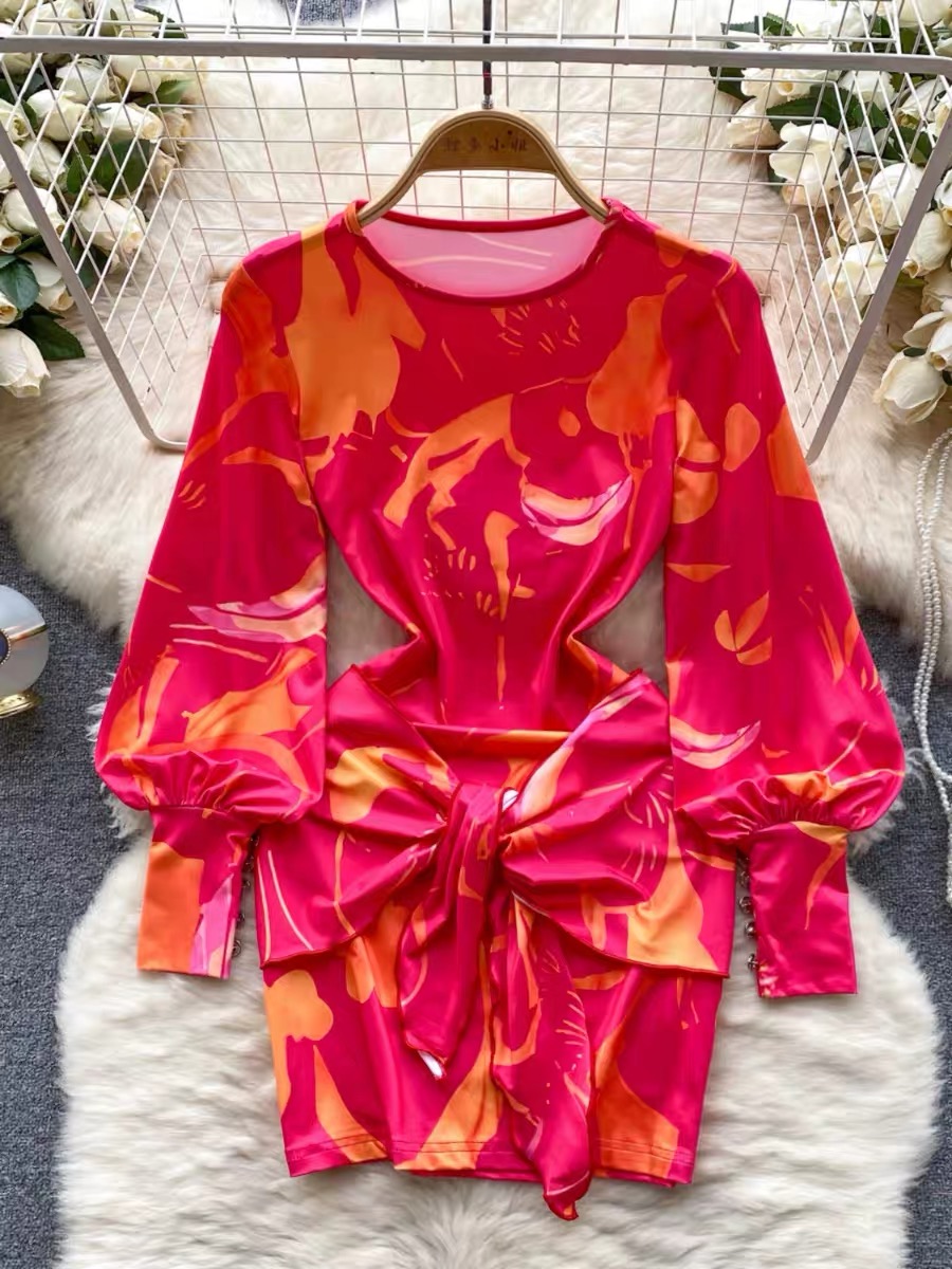 Take me dancing print gown CBC290 image