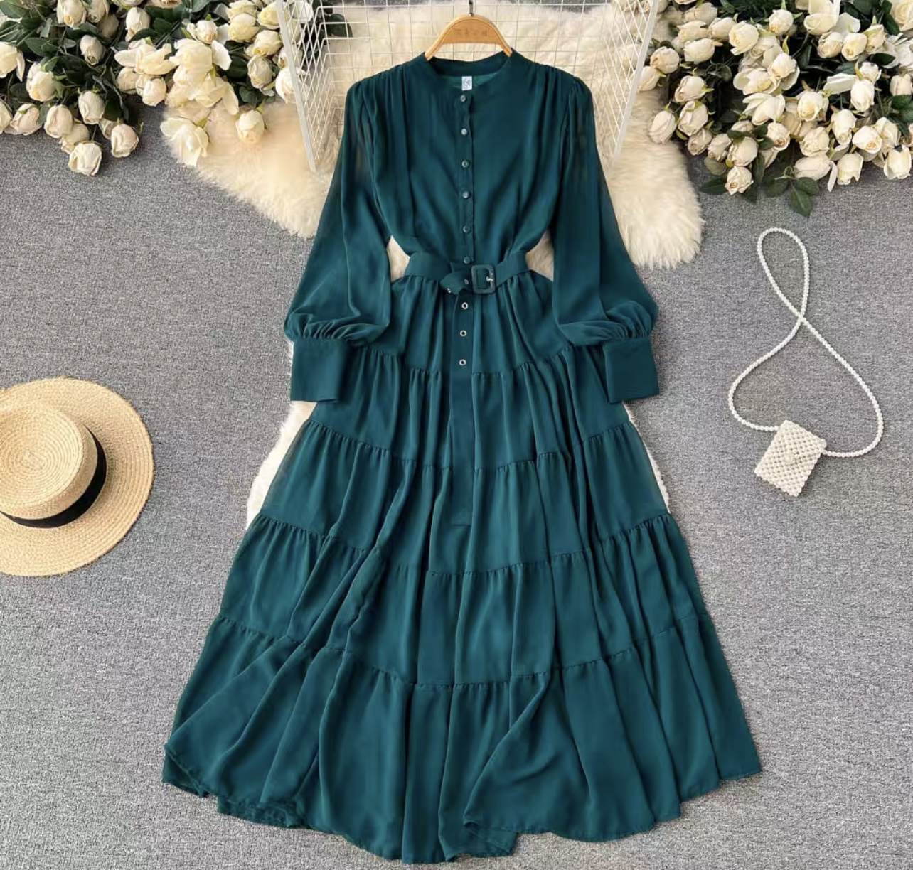 Cottonb& ruffles dress FD127 image