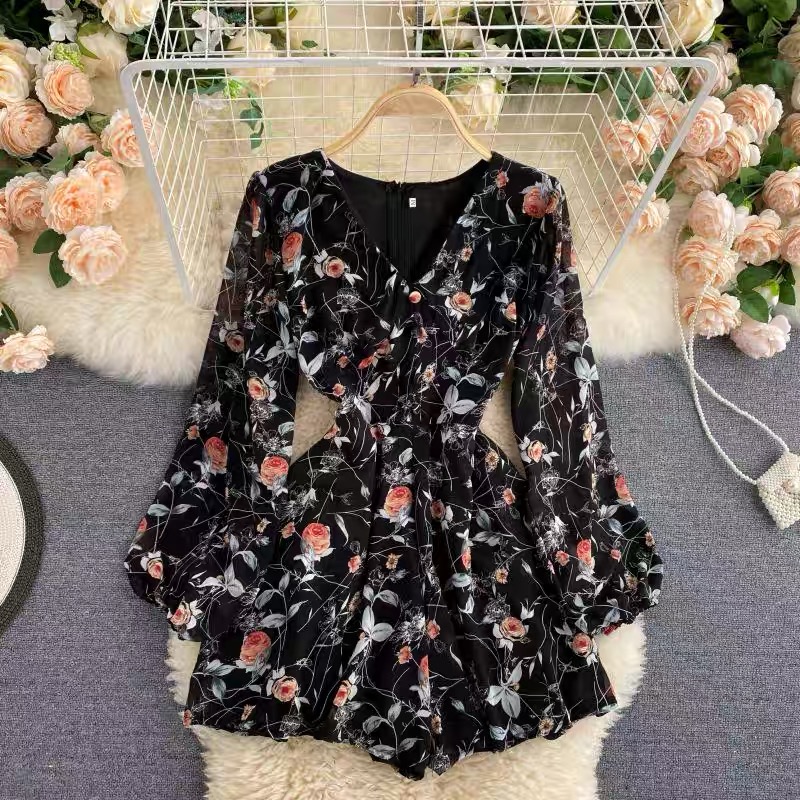 Stay fabulous floral romper JRZZ343 images