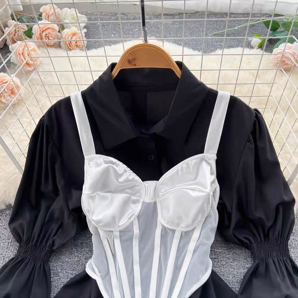 Hollywood shirt & corset set SDZZ581 image