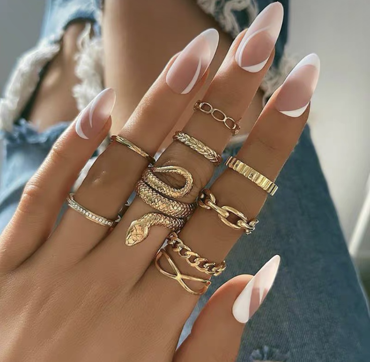 Luxury babe knuckle rings JW168 image